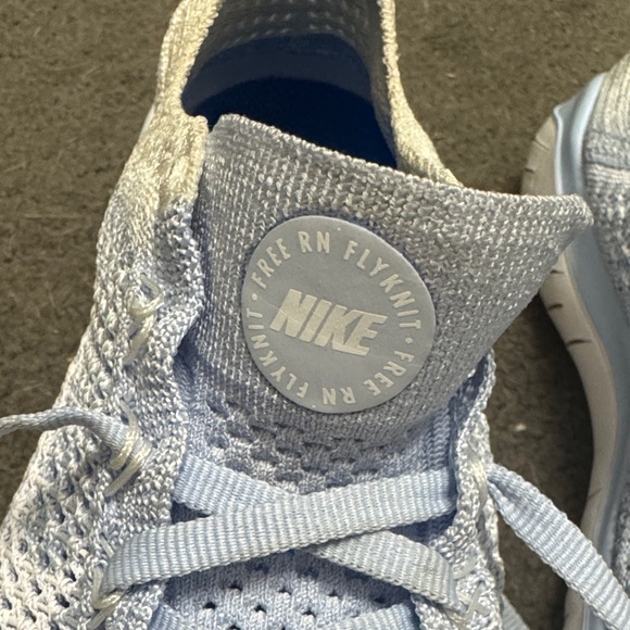 Nike Sky Blue Knit Running Shoes - Picture 2 of 7